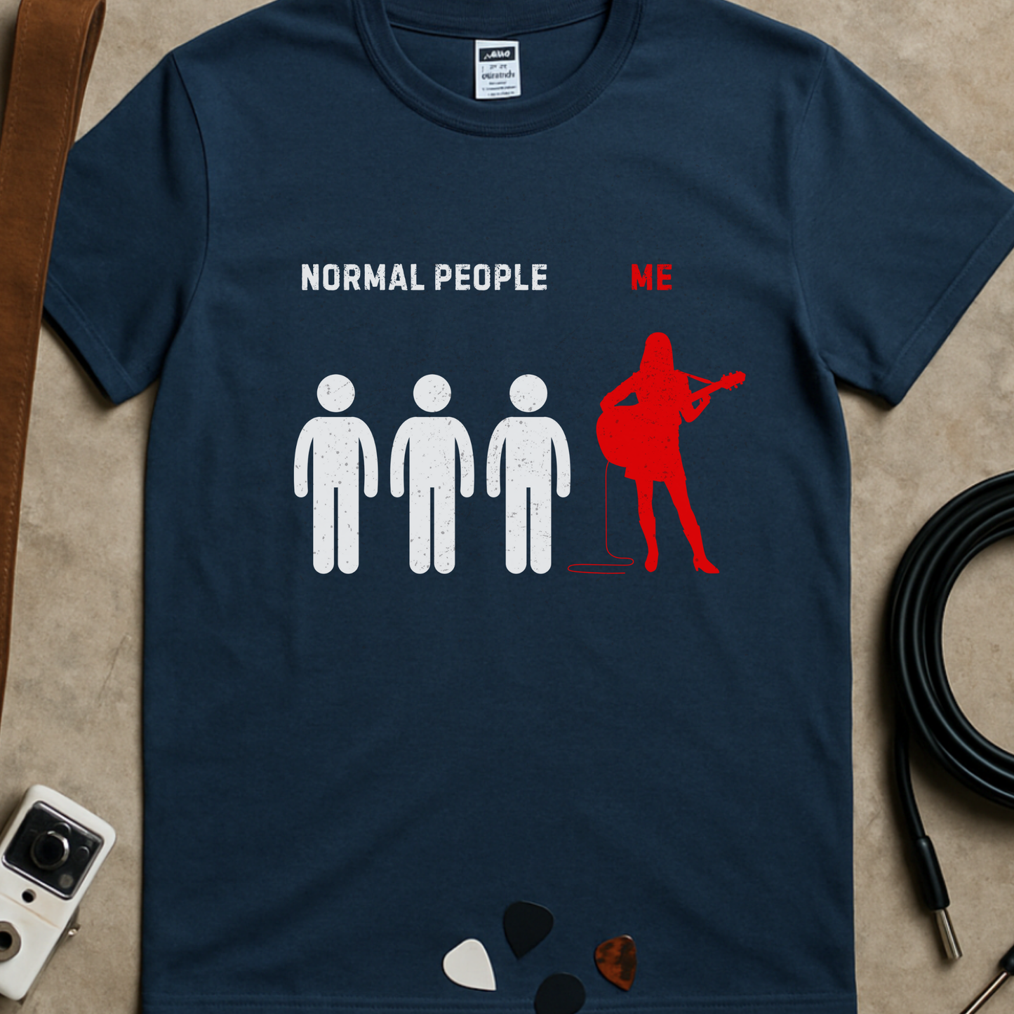Normal People Acoustic Guitar Female T-Shirt