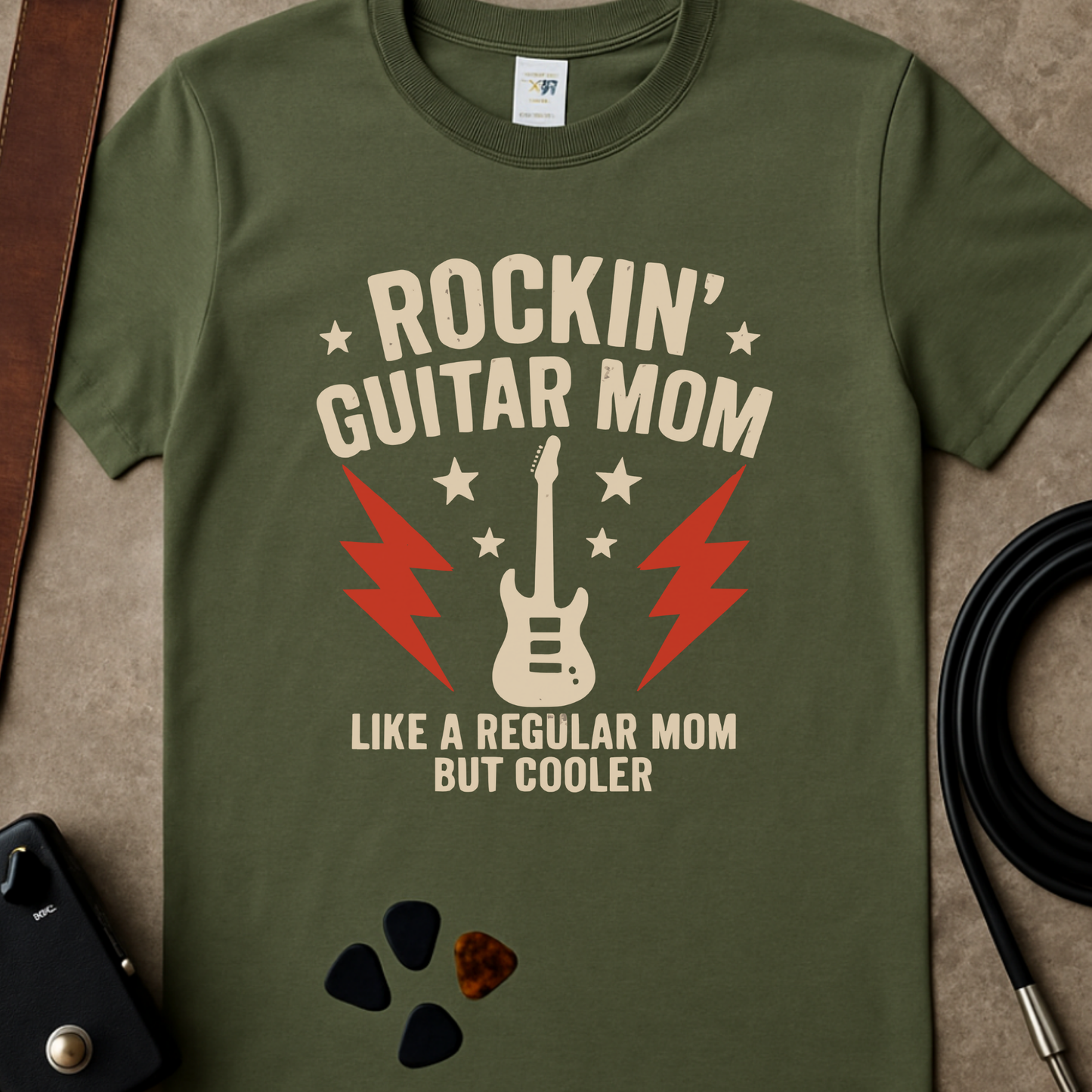 Rockin' Guitar Mom T-Shirt