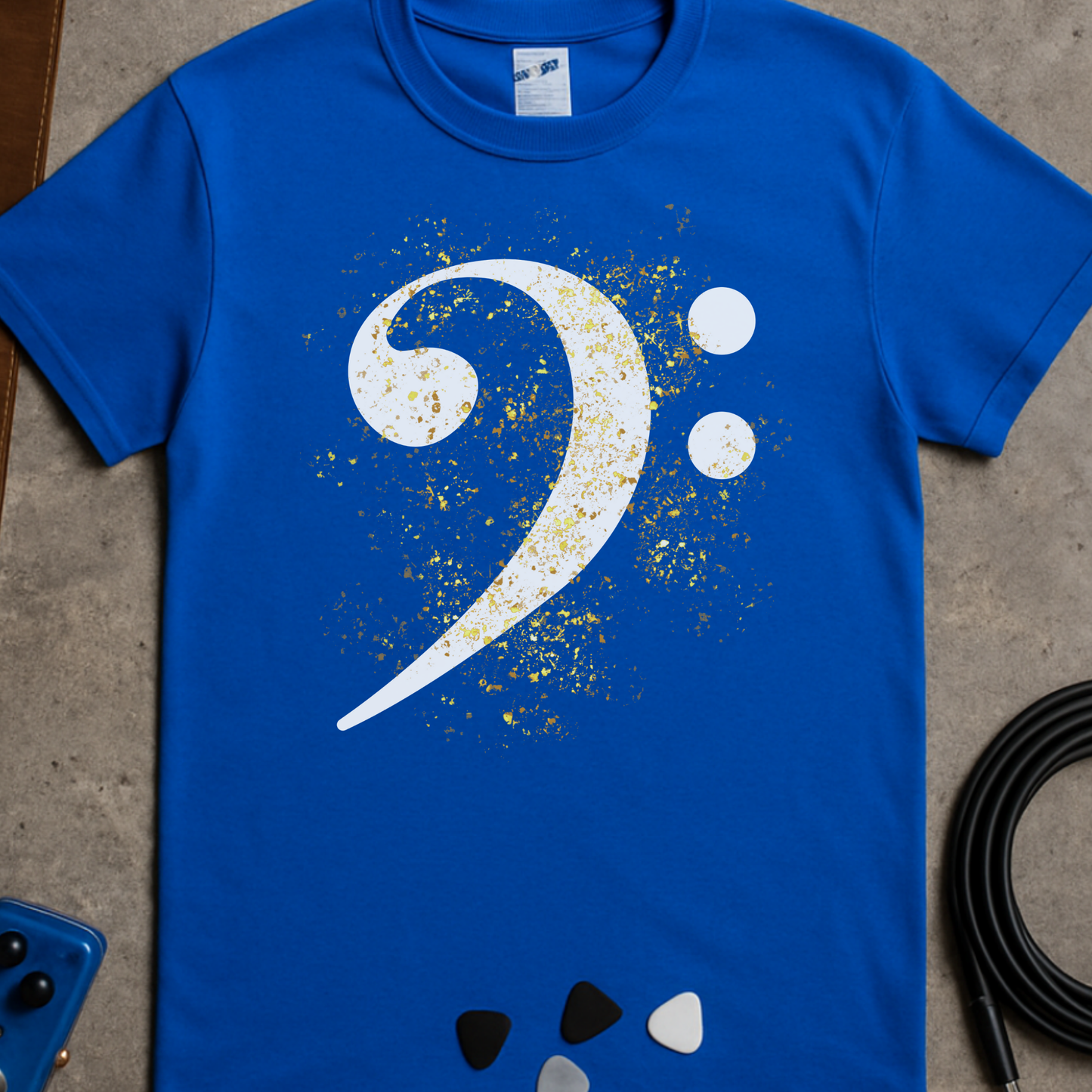 Bass Clef Glitter T-Shirt