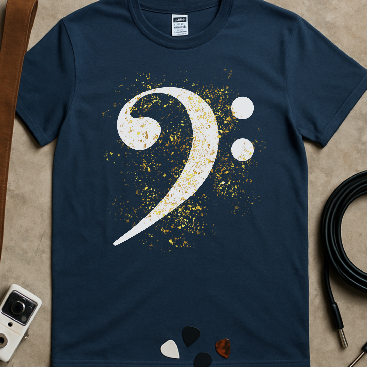 Bass Clef Glitter T-Shirt