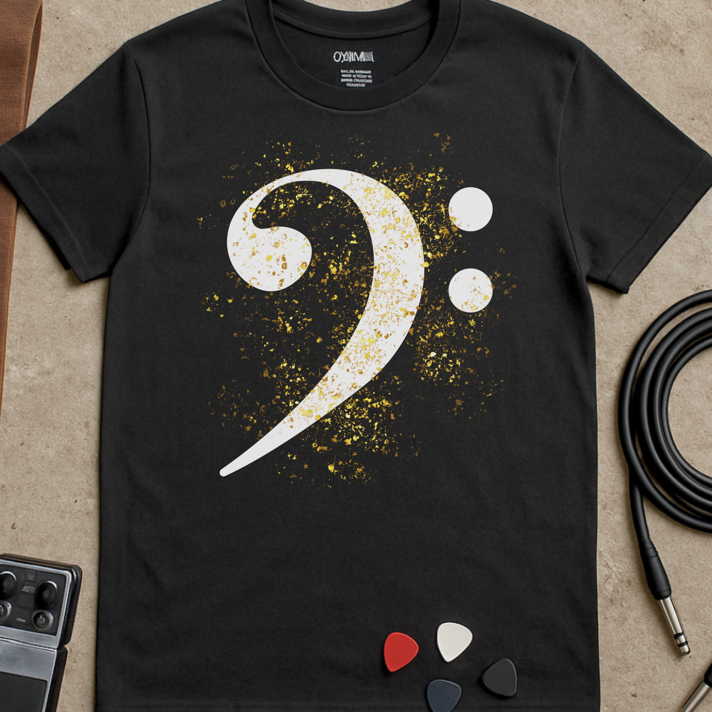 Bass Clef Glitter T-Shirt