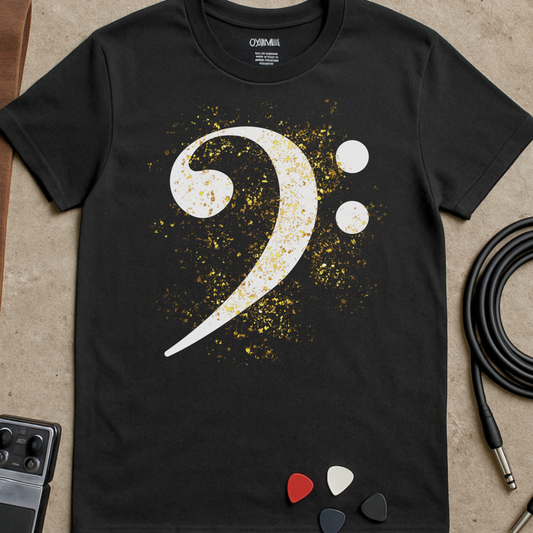 Bass Clef Glitter T-Shirt