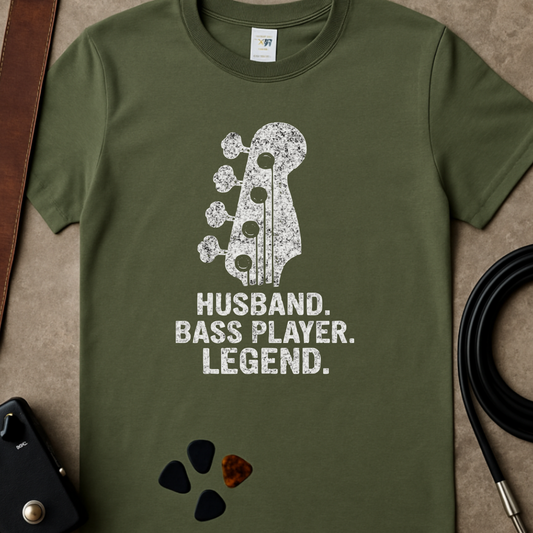 Husband. Bass Player. Legend. T-Shirt