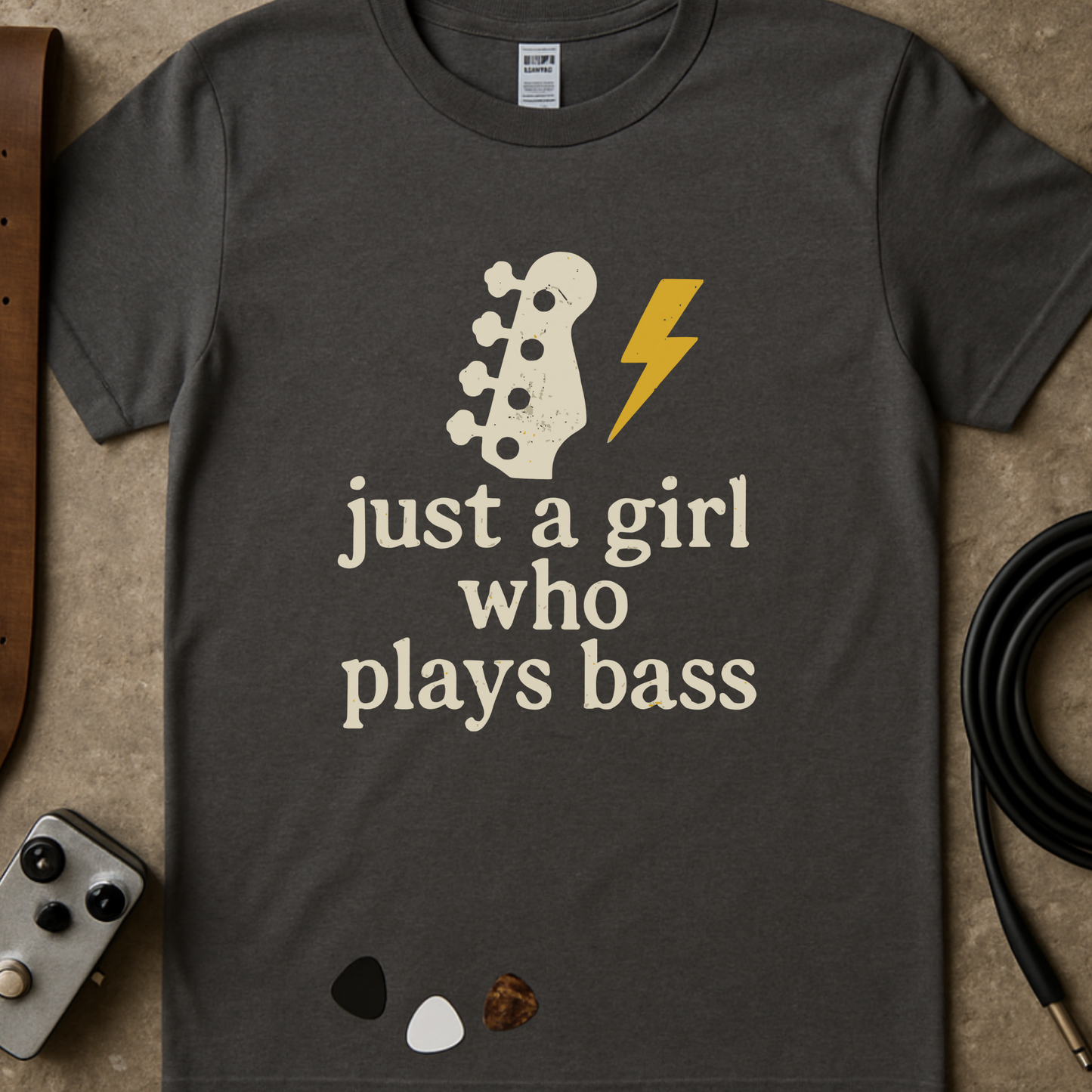 Just a Girl Who Plays Bass T-Shirt