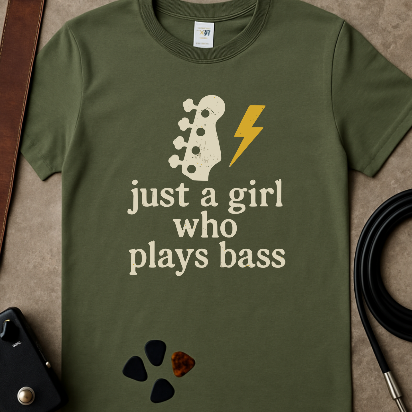 Just a Girl Who Plays Bass T-Shirt