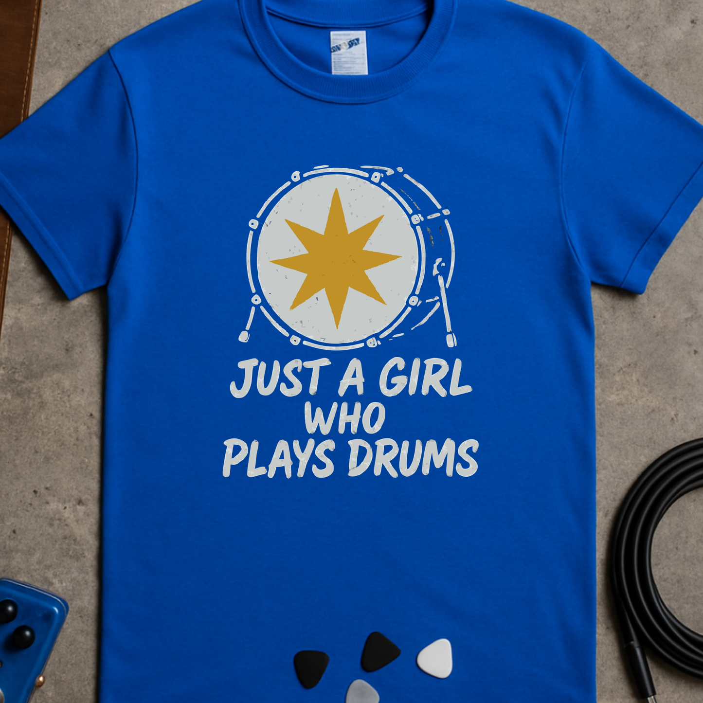 Just a Girl Who Plays Drums T-Shirt