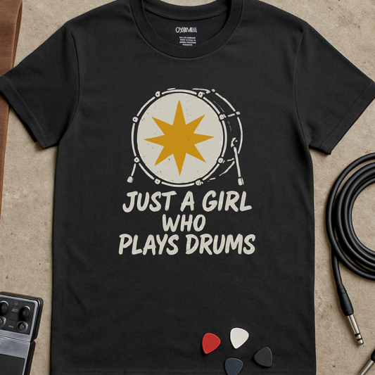 Just a Girl Who Plays Drums T-Shirt