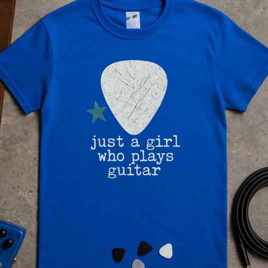 Just a Girl Who Plays Guitar T-Shirt