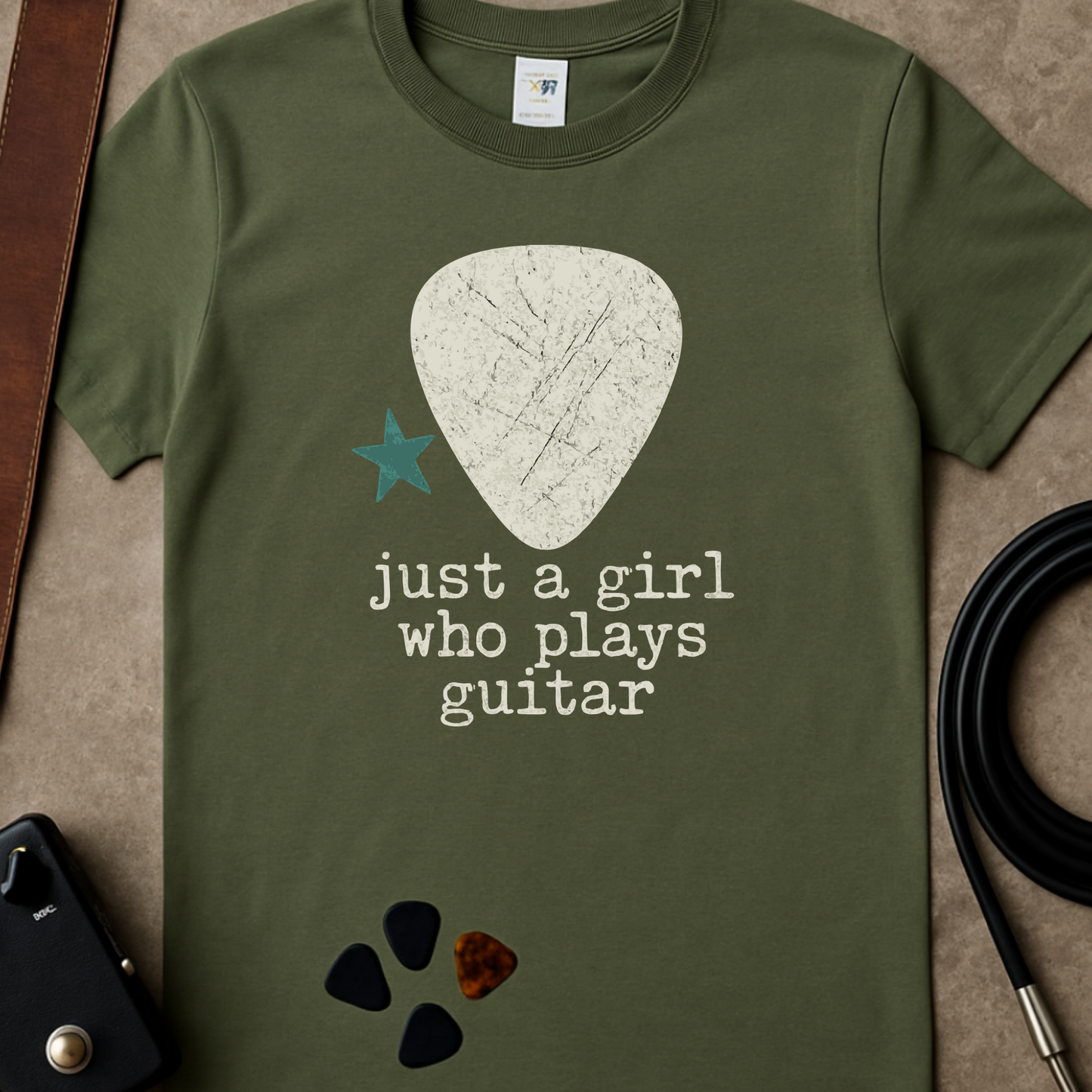 Just a Girl Who Plays Guitar T-Shirt