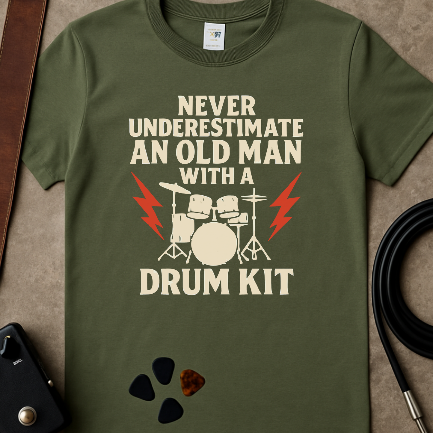 Underestimate Drums Man T-Shirt