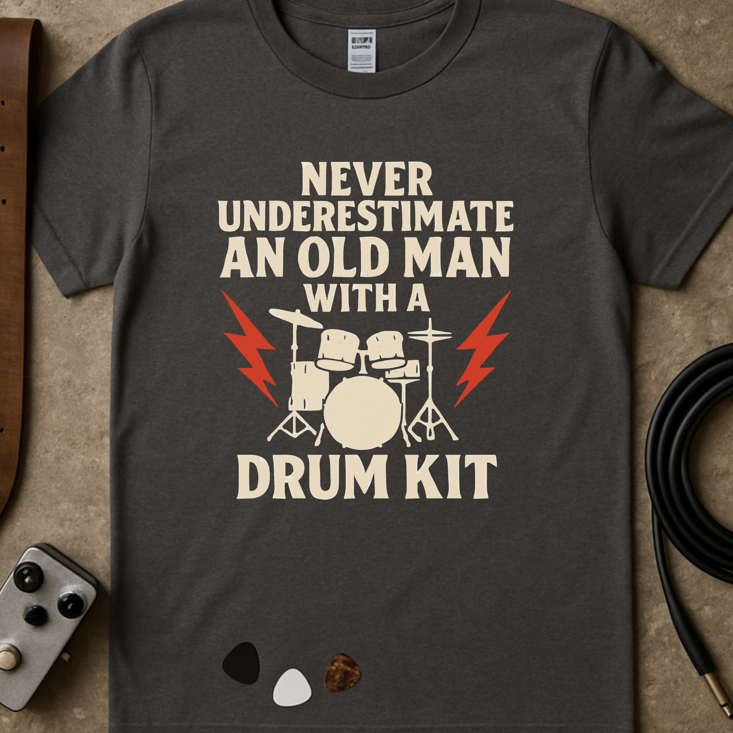 Underestimate Drums Man T-Shirt
