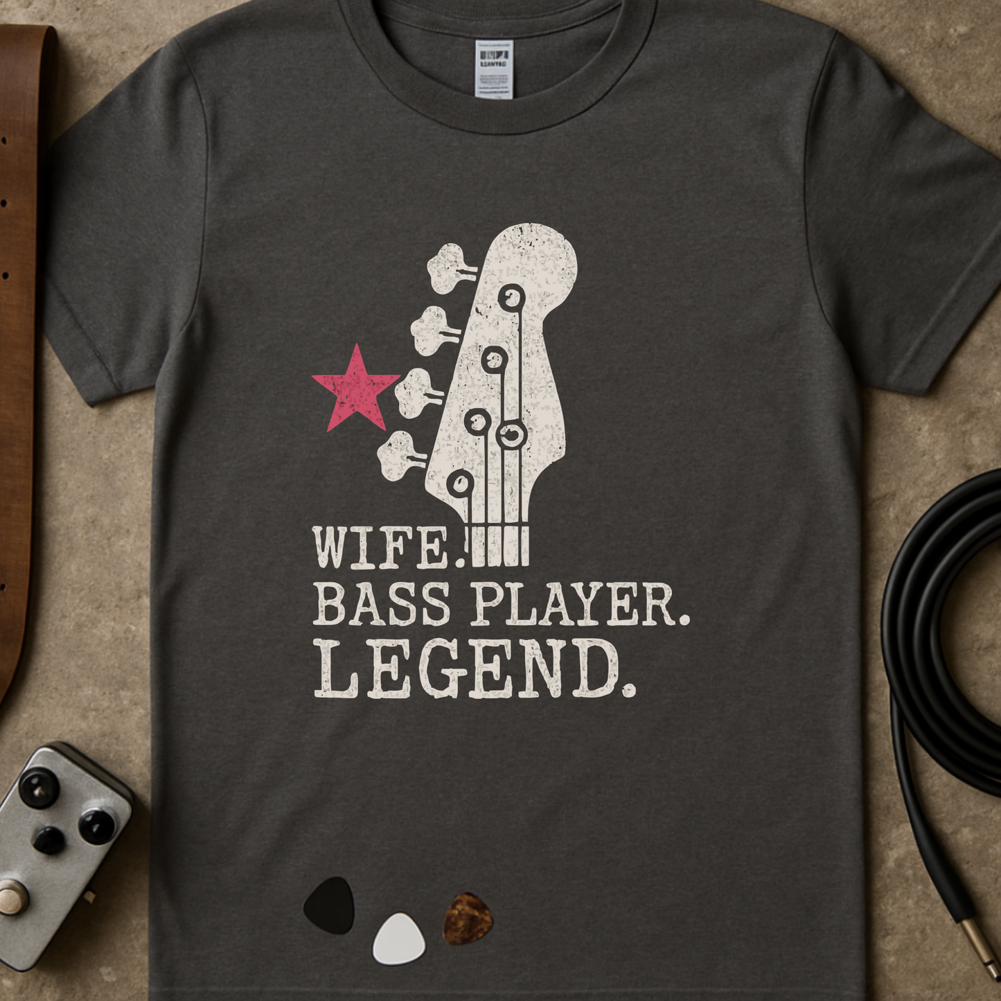 Wife Bass Player Legend T-Shirt