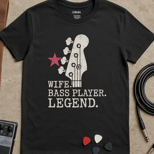 Wife Bass Player Legend T-Shirt