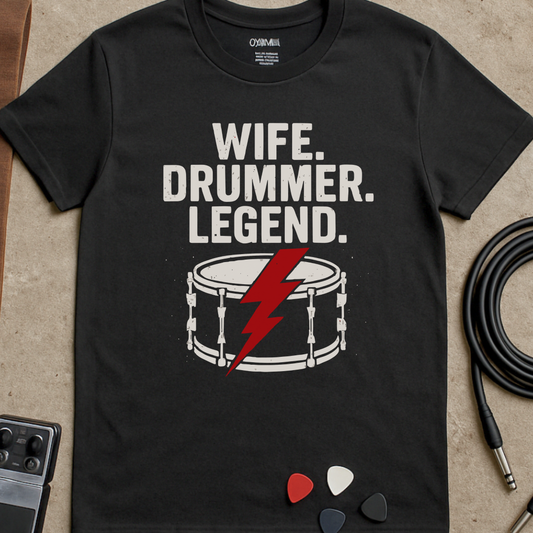 Wife Drummer Legend T-Shirt