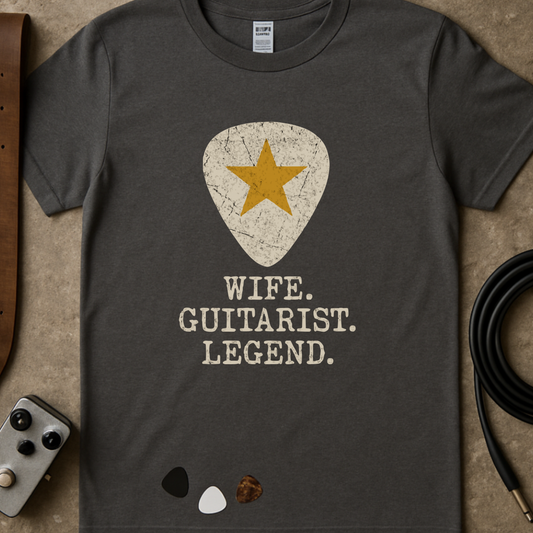 Wife Guitarist Legend T-Shirt