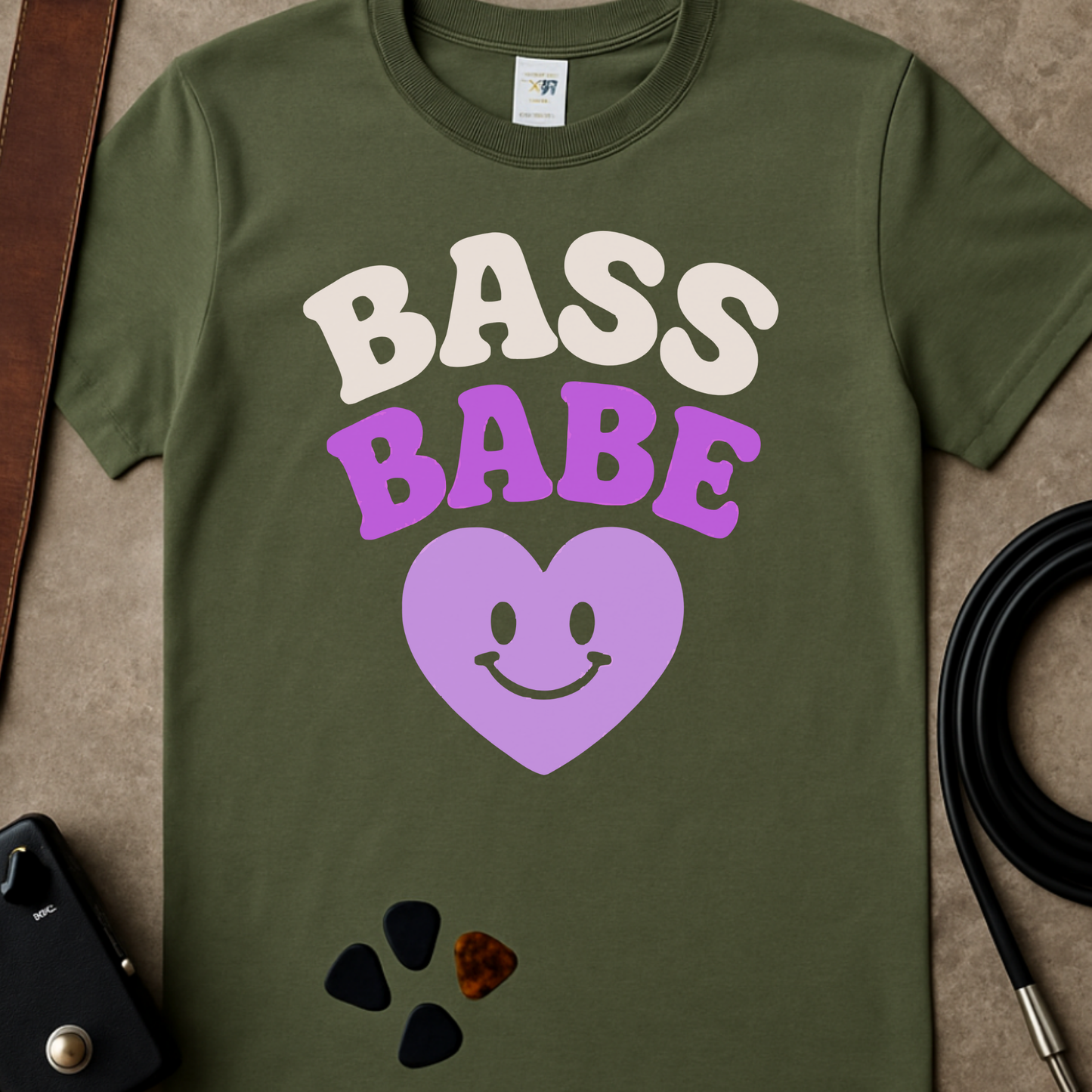 Bass Babe Heart T-Shirt