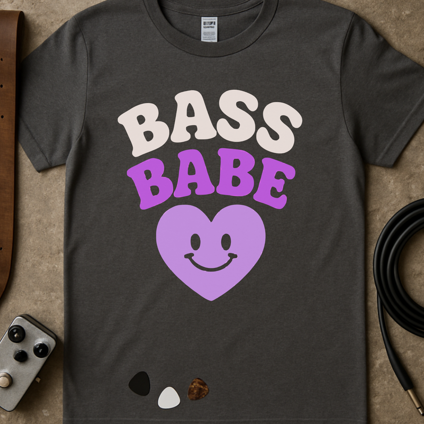 Bass Babe Heart T-Shirt