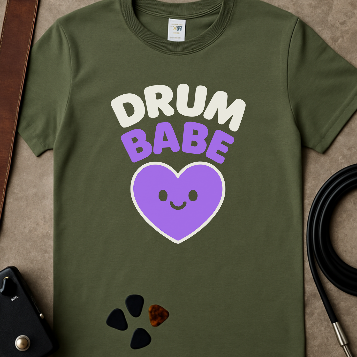 Drum Babe Heart T-Shirt