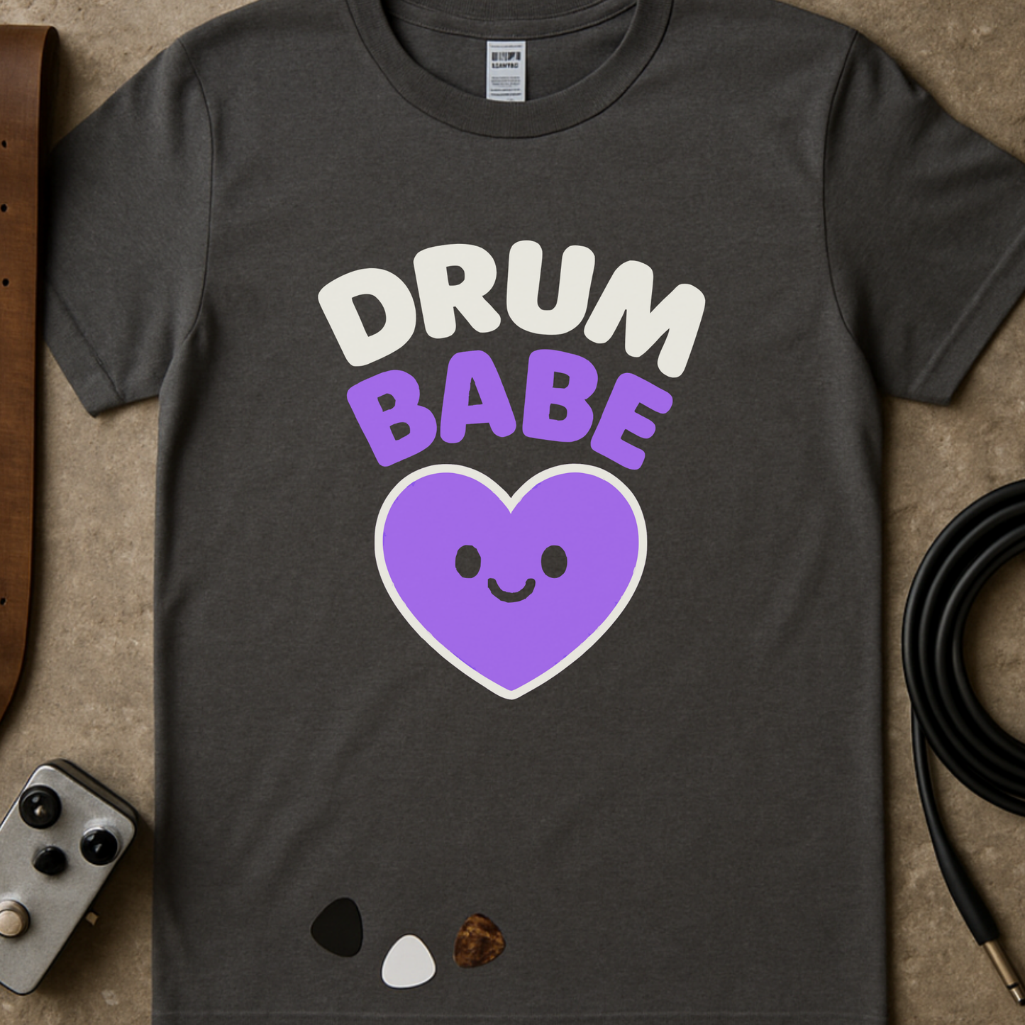 Drum Babe Heart T-Shirt