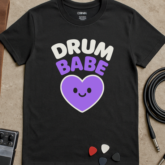 Drum Babe Heart T-Shirt