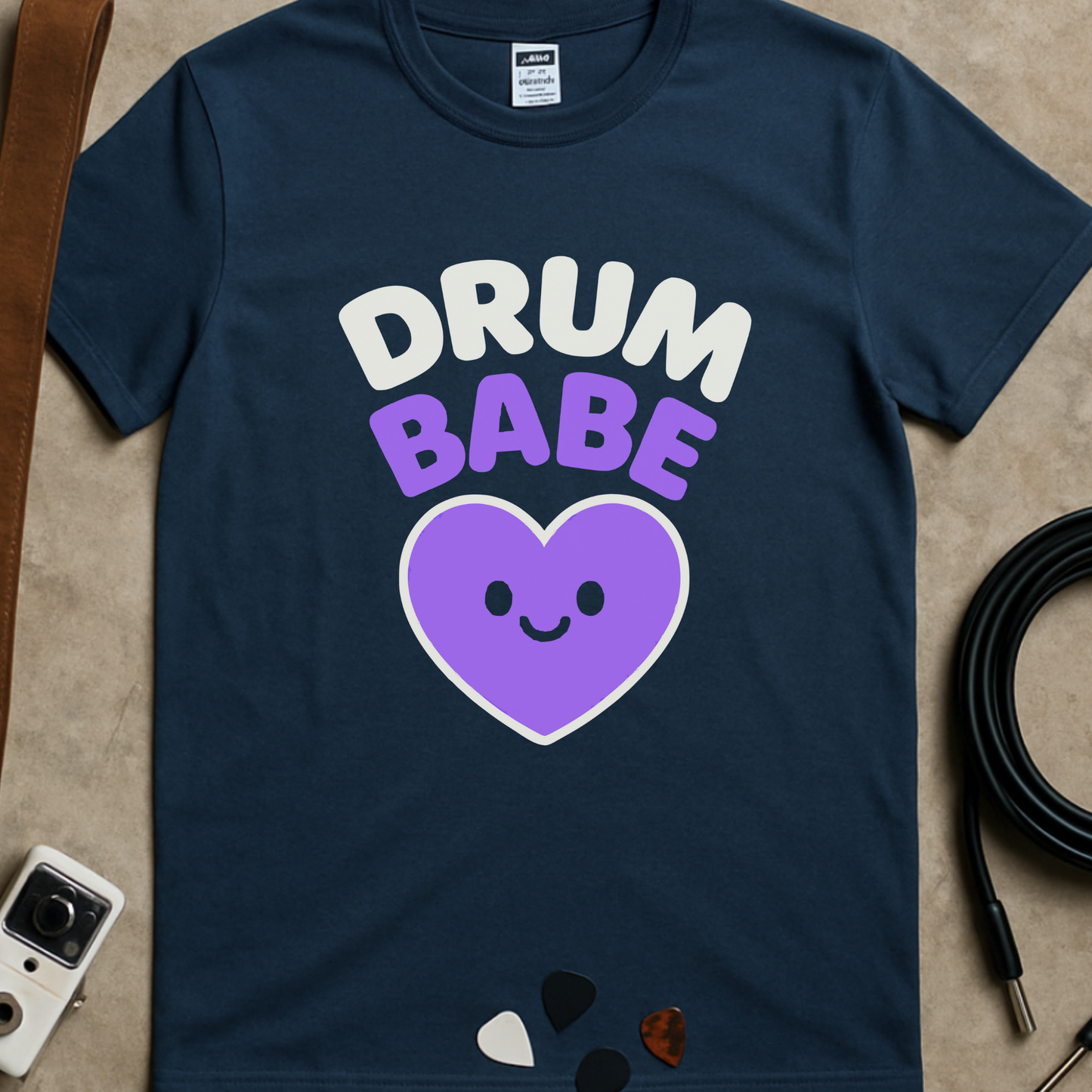 Drum Babe Heart T-Shirt