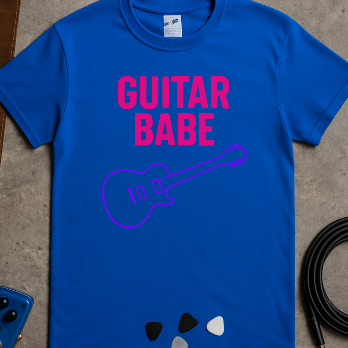 Guitar Babe Les Paul T-Shirt