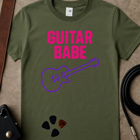 Guitar Babe Les Paul T-Shirt