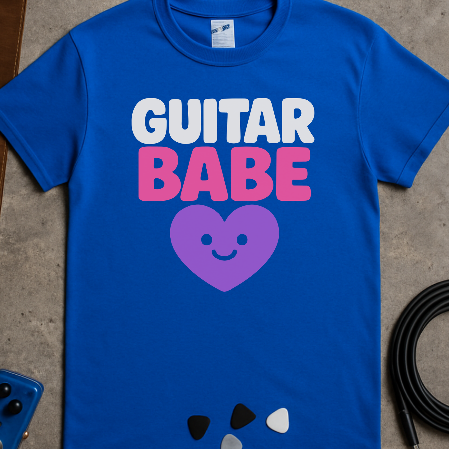 Guitar Babe Heart T-Shirt