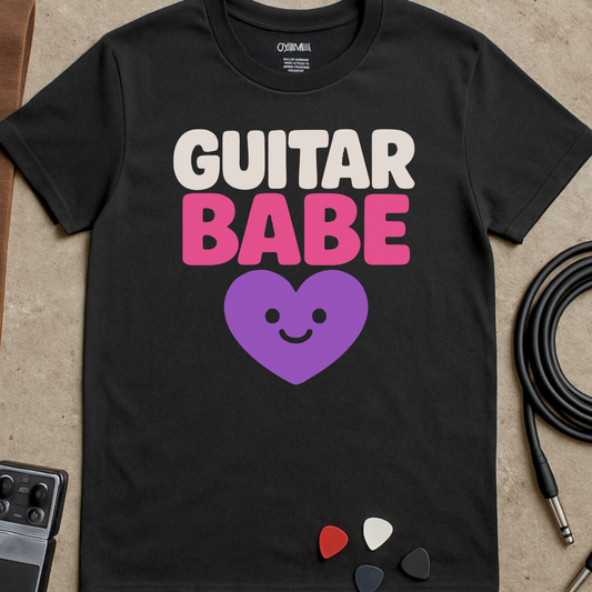 Guitar Babe Heart T-Shirt