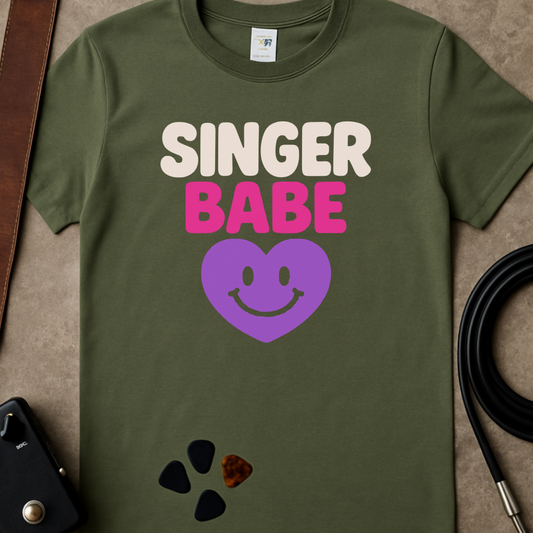 Singer Babe Heart T-Shirt