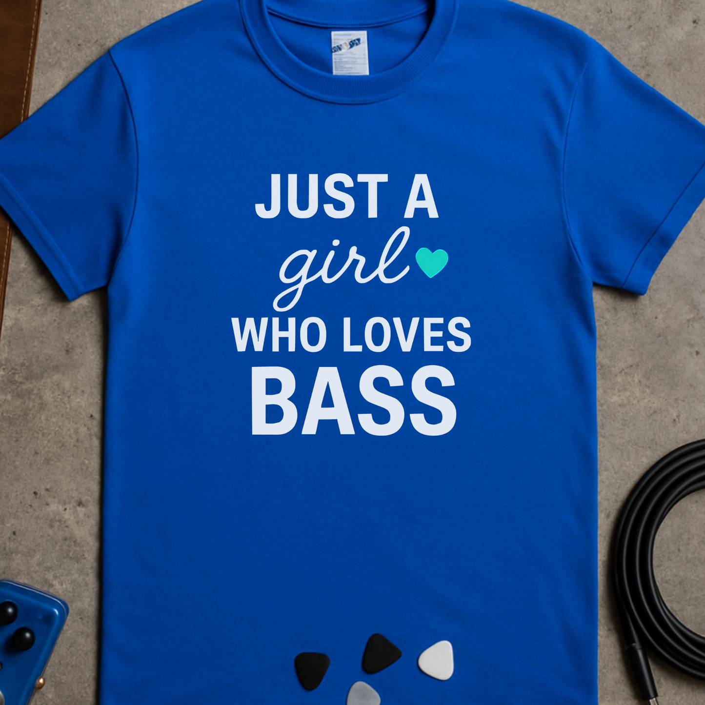 Just A Girl Who Loves Bass T-Shirt