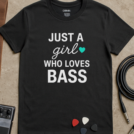 Just A Girl Who Loves Bass T-Shirt