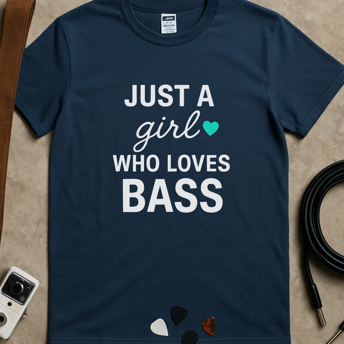 Just A Girl Who Loves Bass T-Shirt