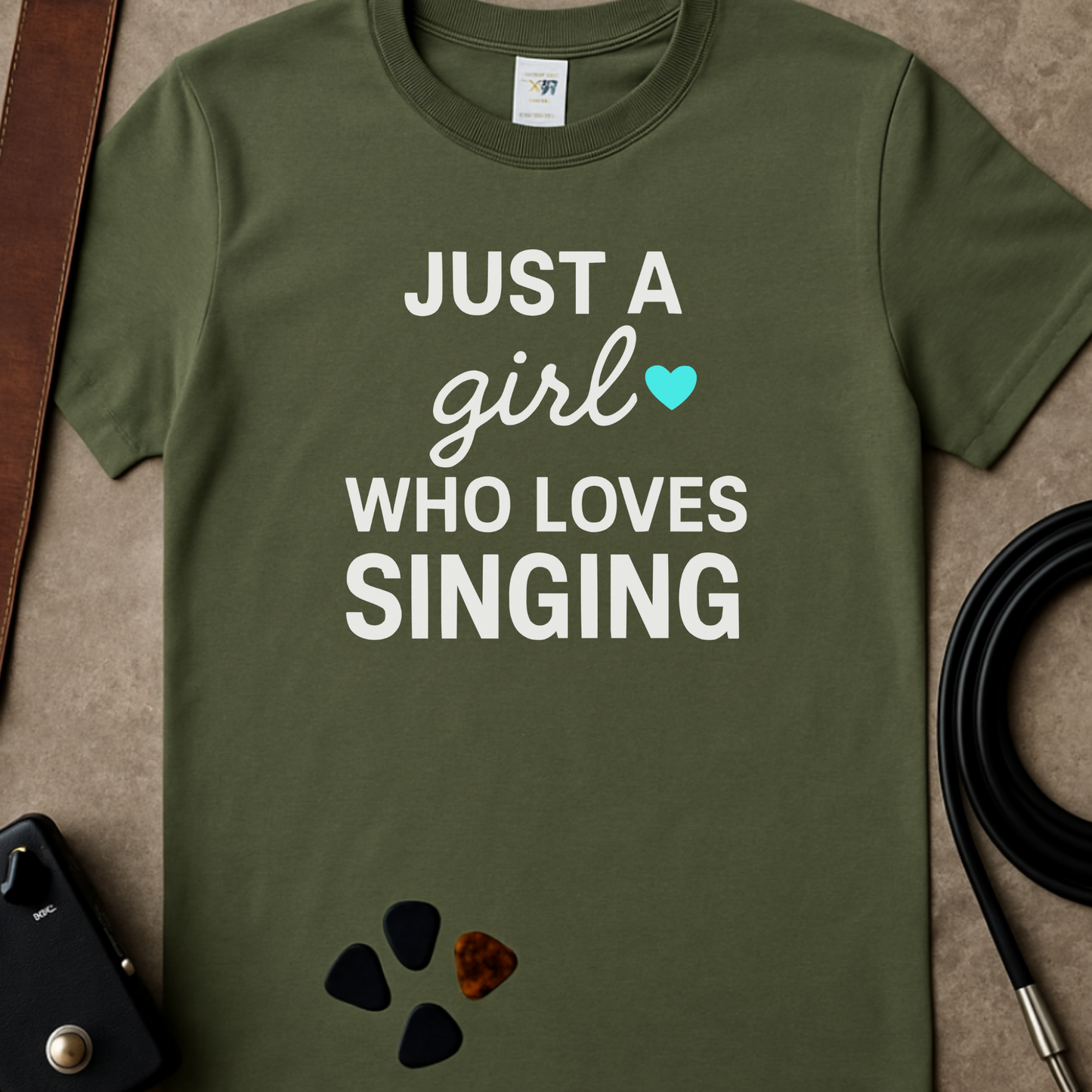 Just a Girl Who Loves Singing T-Shirt
