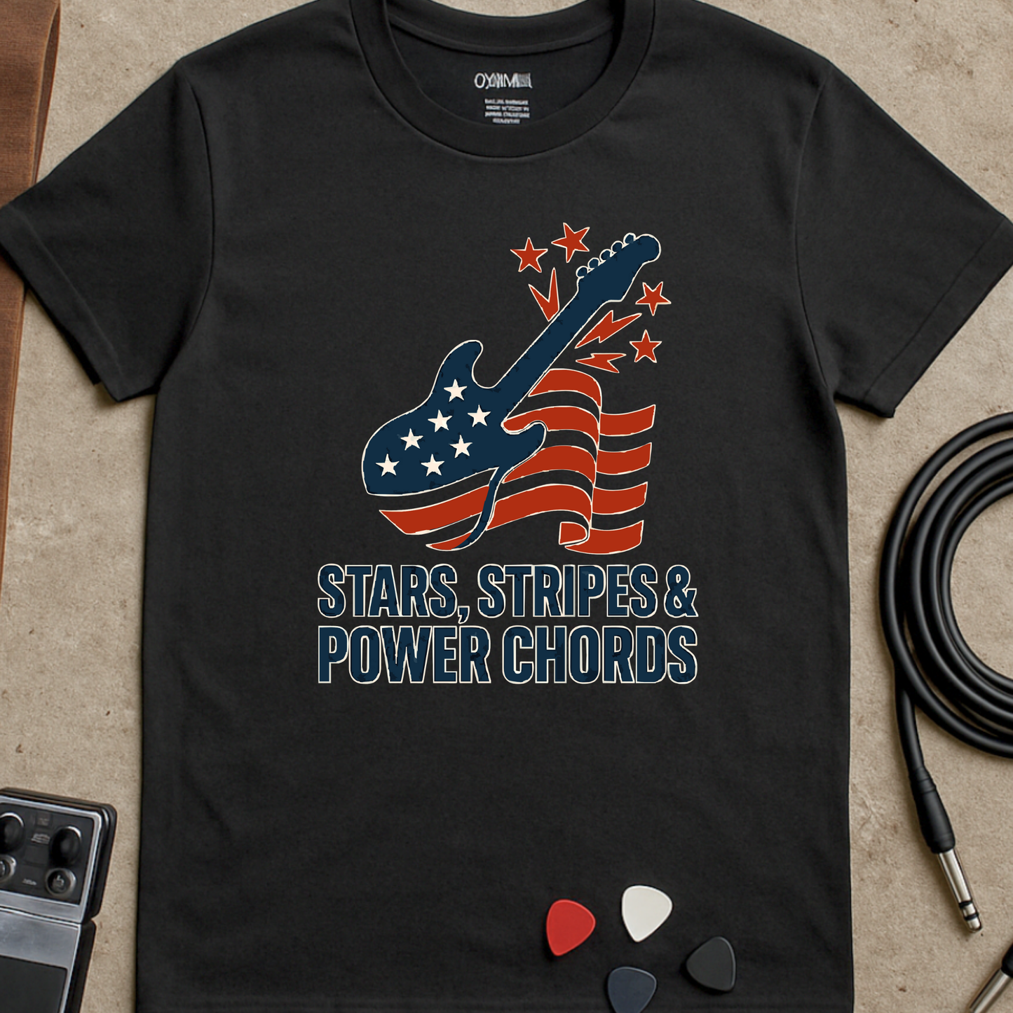 Stars, Stripes & Power Chords T-Shirt