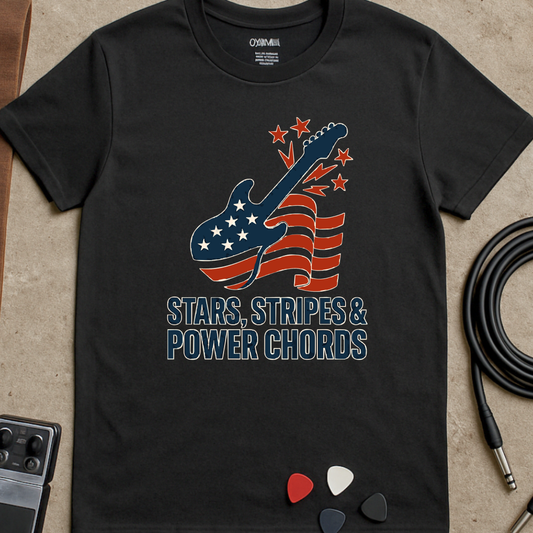 Stars, Stripes & Power Chords T-Shirt