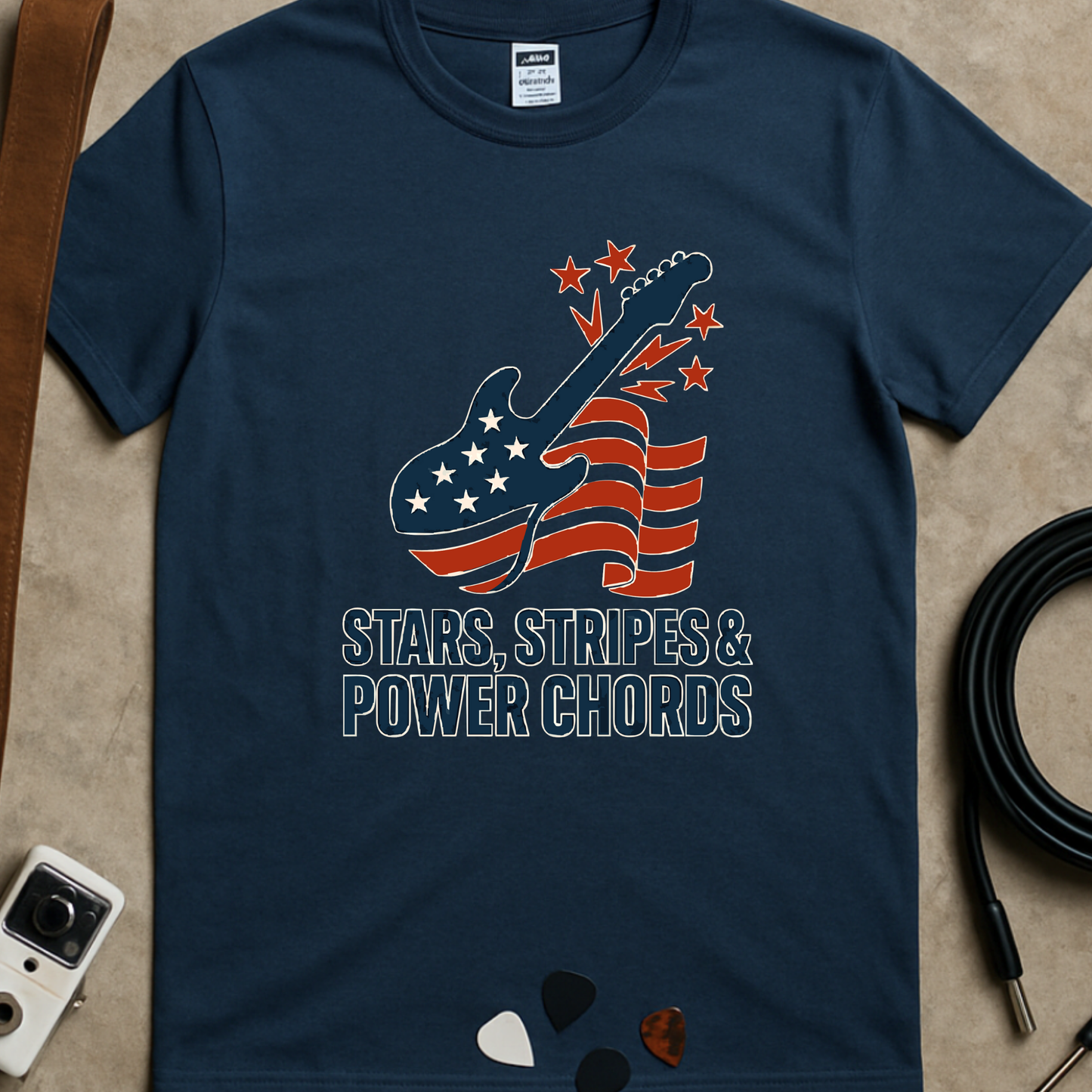 Stars, Stripes & Power Chords T-Shirt