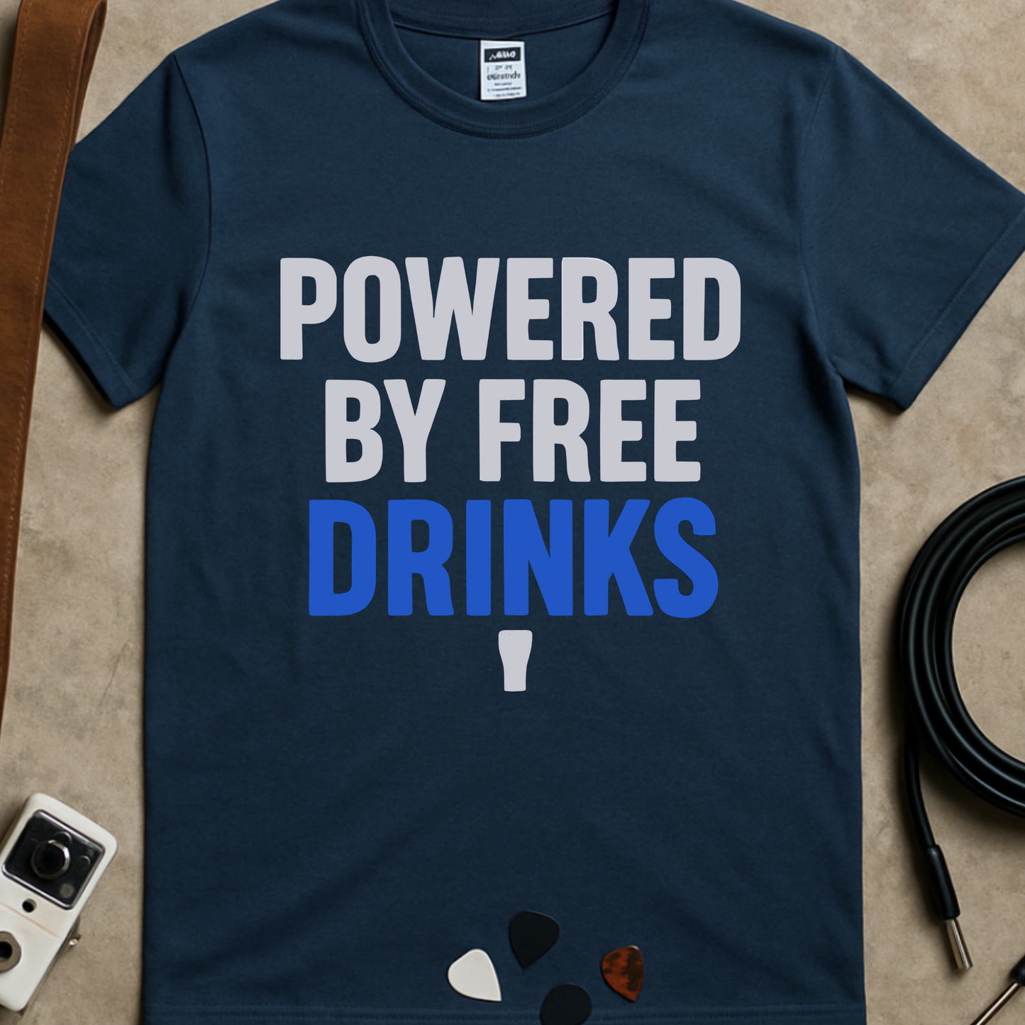 Powered By Free Drinks T-Shirt