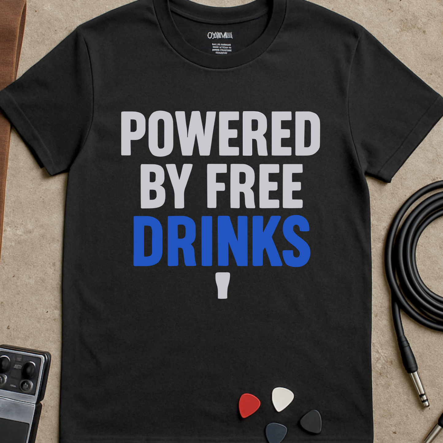 Powered By Free Drinks T-Shirt